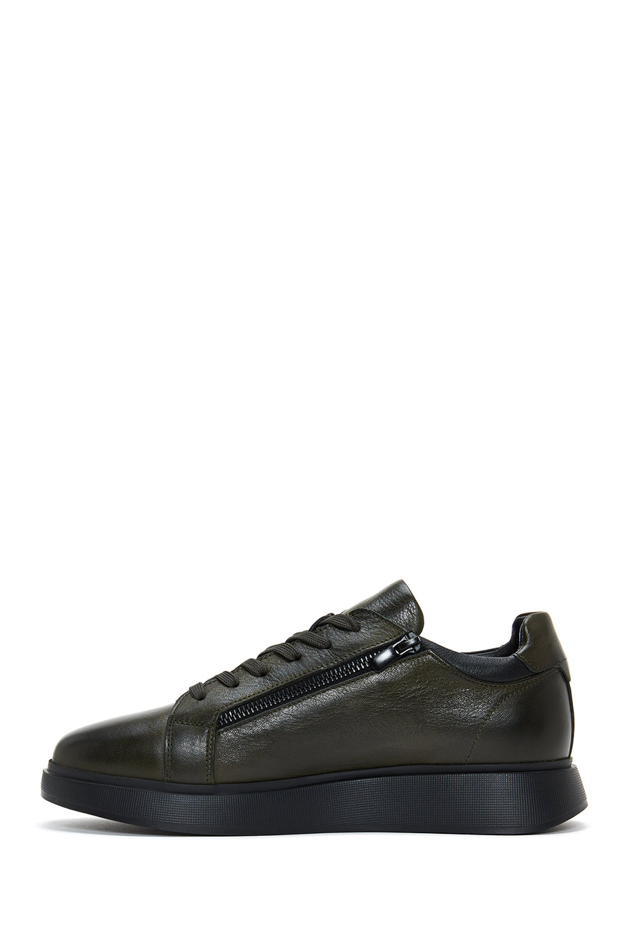 
Men's Khaki Leather Sneaker
