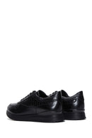 Erkek Siyah Deri Sneaker | Derimod