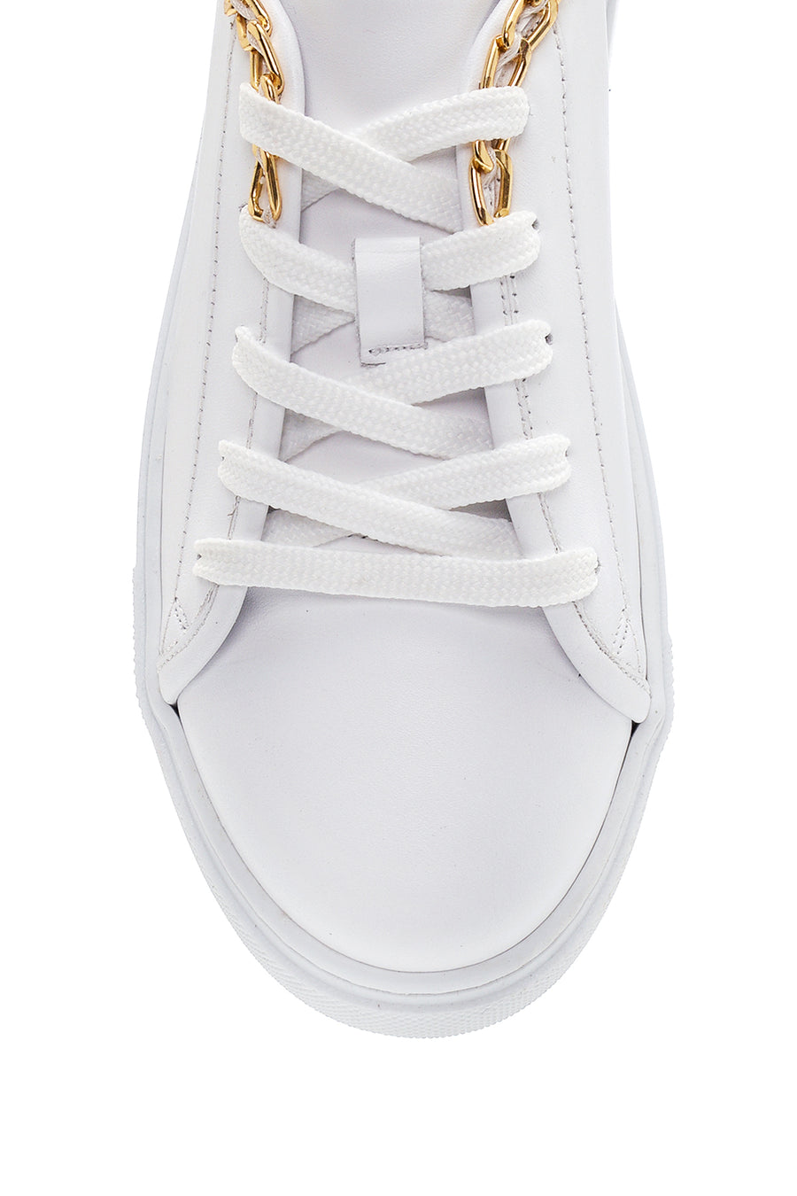 Kadın Deri Zincirli Sneaker