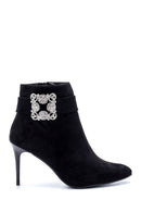 Women's Accessory Detailed Thin Heeled Boots | Derimod