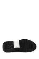 Men's Black Lace-Up Leather Casual Sneaker | Derimod