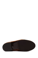 Woman Tan Suede Slipper | Derimod