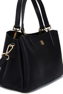 Women's Black Long Strap Printed Mini Handbag | Derimod