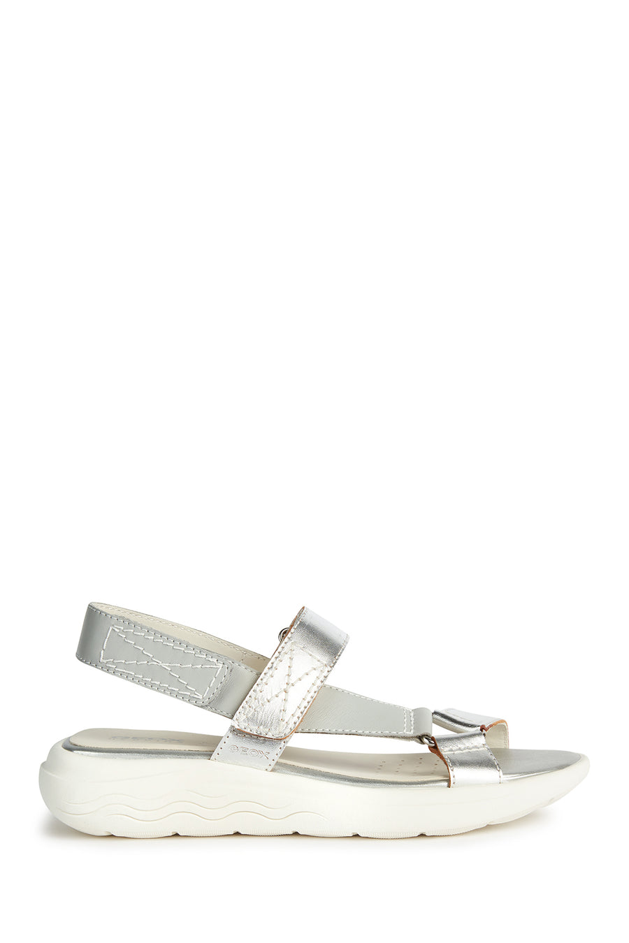 Geox Women's Silver Spherica Ec5w Sandals D25ADA085CFC1355 | Derimod