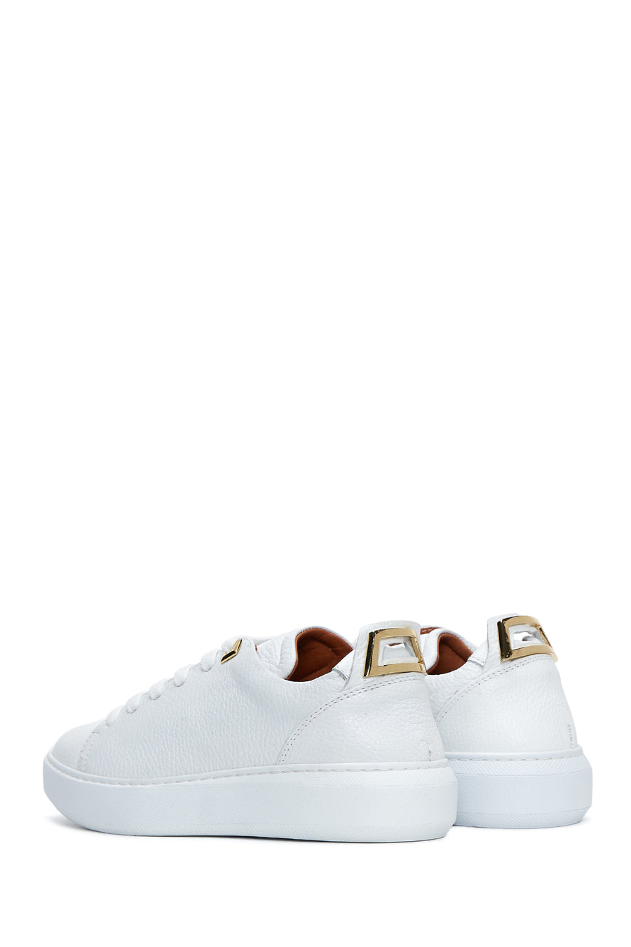 Women's White Leather Sneaker