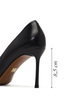 Kadın Siyah İnce Topuklu Deri Stiletto | Derimod