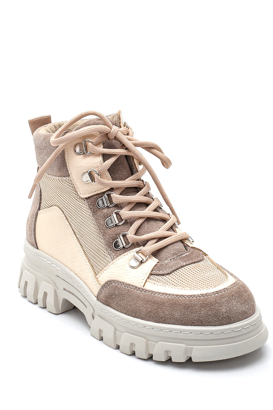 Women's Leather Suede Detailed Boots
