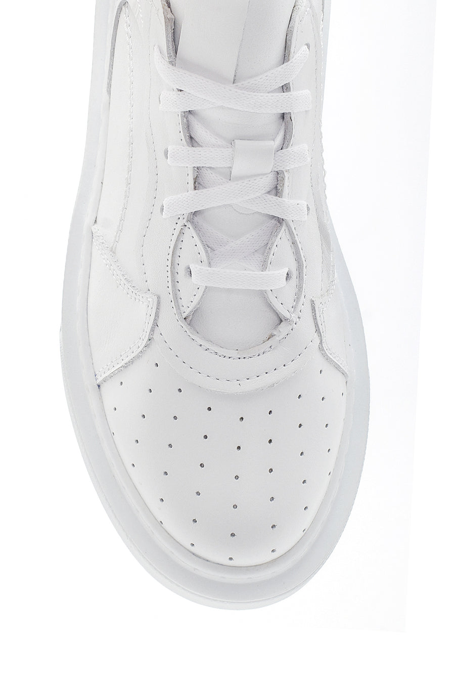Women's White Leather Sneaker