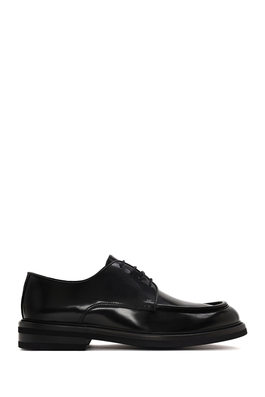 Male Black Lace-Up Leather Casual Shoes WM820007DA | Derimod