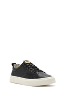 Men's Black Lace-up Leather Sneaker | Derimod