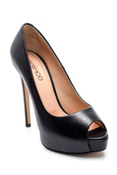 Kadın Klasik Deri Stiletto | Derimod