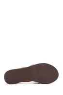 Women's Brown Leather Bodrum Sandals | Derimod