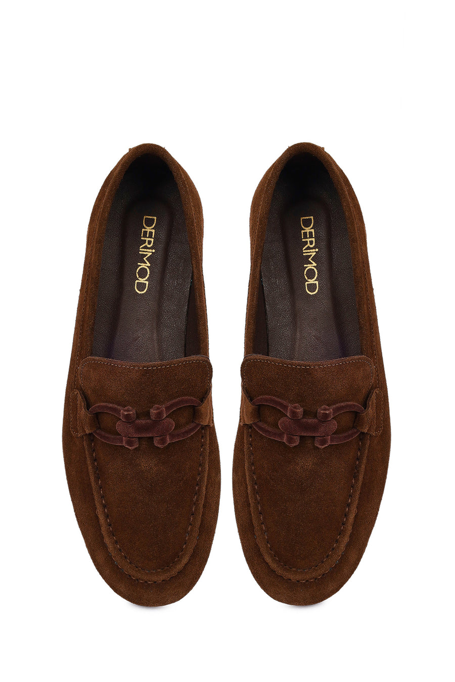 Women's Brown Suede Leather Loafer