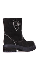 Women's Studded Suede Boots | Derimod