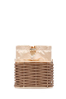 Women's Gold Stone Handbag | Derimod