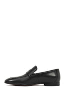 Derimod Black Male Black Leather Classic Loafer | Derimod