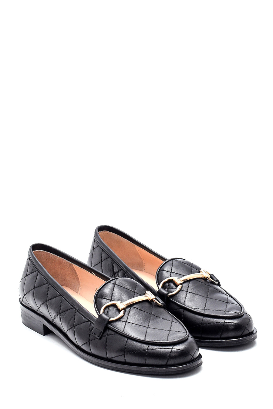 Kadın Deri Kapitone Loafer