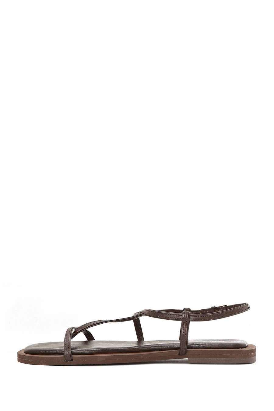 Women's Brown Flip-Flop Leather Sandals
