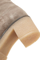 Women's Mink Suede Leather Boots | Derimod