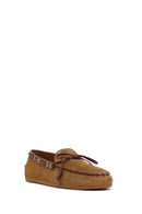 Kadın Taba Süet Deri Loafer | Derimod