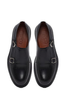 Men's Black Buckle Leather Casual Shoes | Derimod