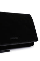 Woman Black Suede Crossbody Bag | Derimod