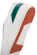 Men's White Leather Sneaker | Derimod
