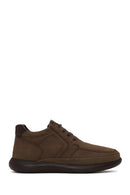 Male Beige Lace-up Thick-soled Nubuck Leather Boots | Derimod