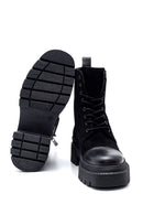 Women's Suede Leather Thick Soled Boots | Derimod
