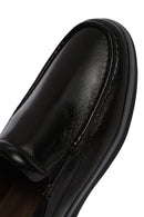 Erkek Siyah Rugan Deri Klasik Loafer | Derimod