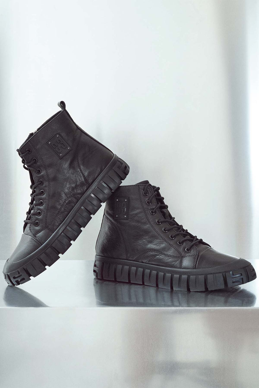 Men's Black Leather Boots