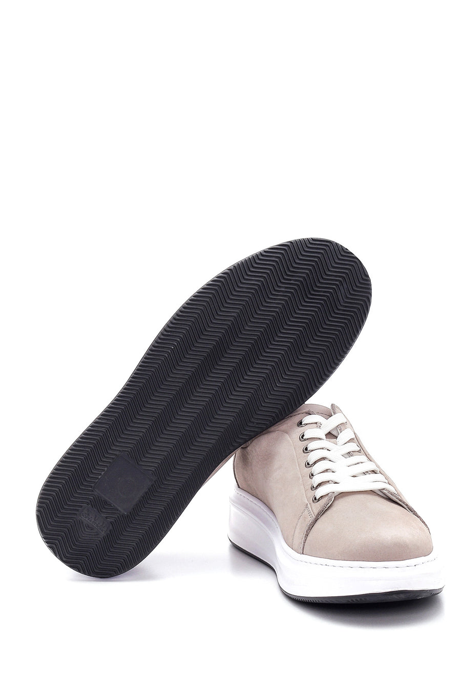 Erkek Gri Nubuk Deri Sneaker