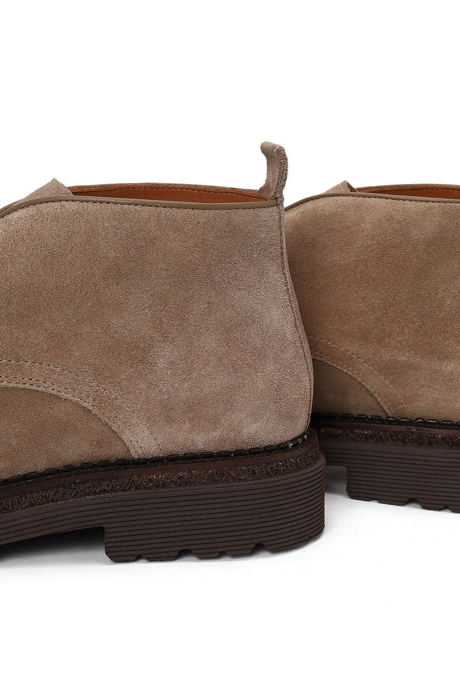 Male Mink Lace-up Suede Boots
