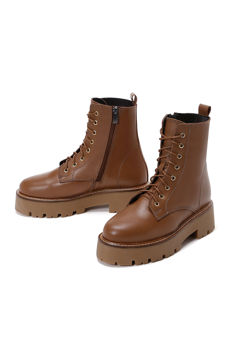 Women's Tan Leather Boots