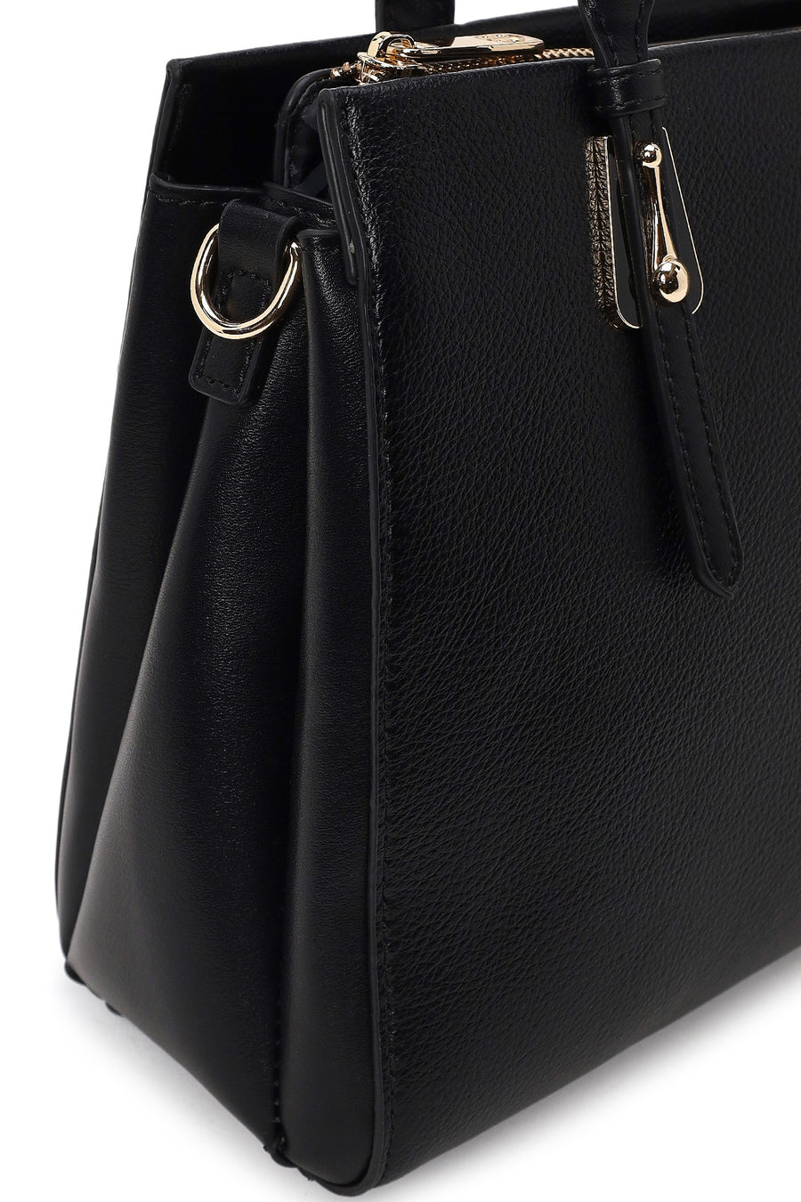 Woman Black Classic Shoulder Bag with Long Strap