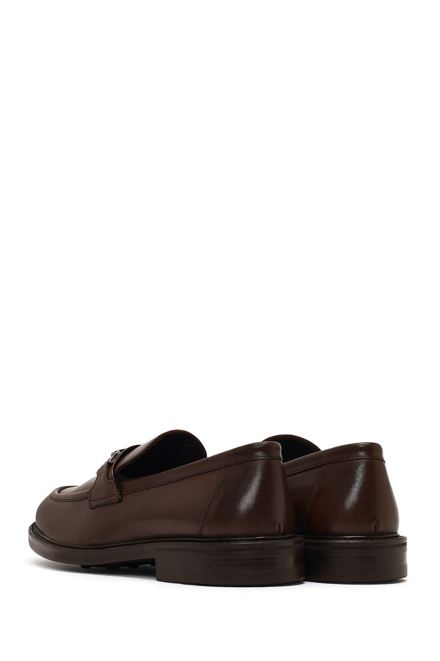 Erkek Kahverengi Deri Casual Loafer