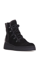 Women's Zippered Suede Boots | Derimod