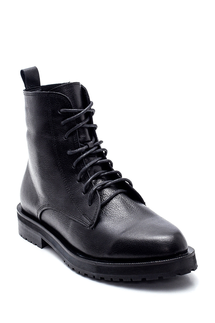 Women's Zippered Leather Boots