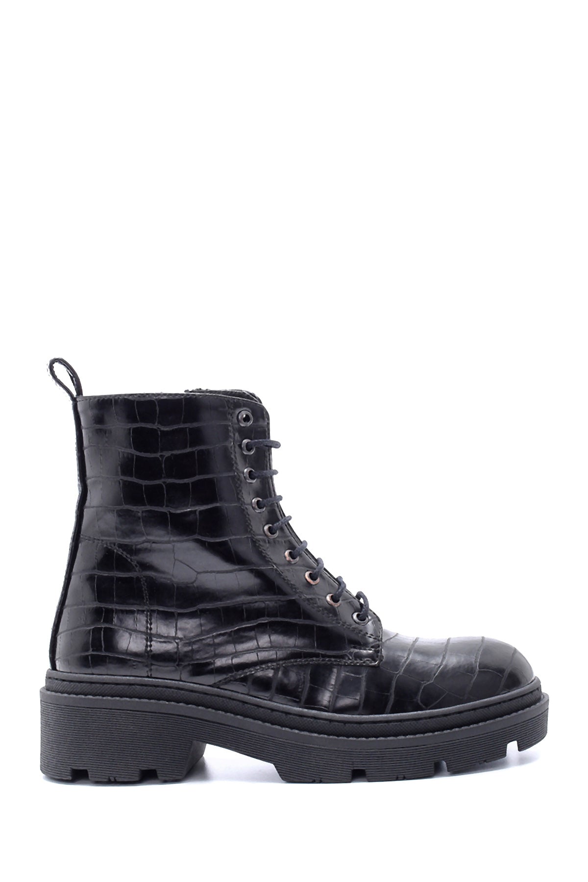 Women's Crocodile Patterned Boots 20WFE2851E3 | Derimod