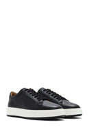 Men's Black Thick Sole Lace Up Leather Sneaker | Derimod