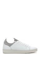 Men's White Leather Sneaker | Derimod