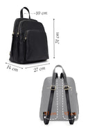 Women's Black Leather Backpack | Derimod