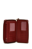 Women's Claret Red Printed Wallet | Derimod