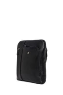Male Black Leather Crossbody Bag | Derimod