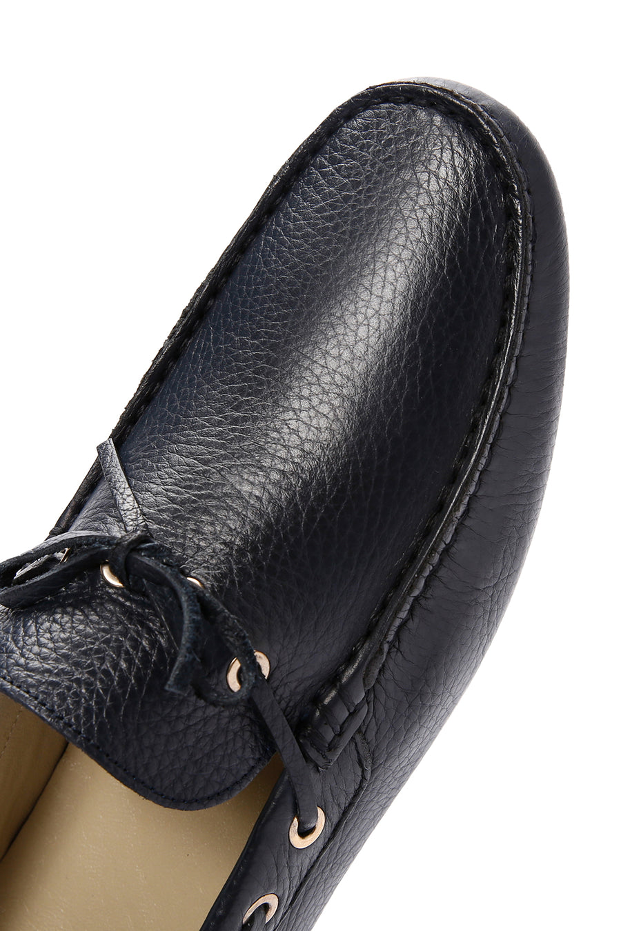 Men's Navy Blue Leather Comfort Loafer