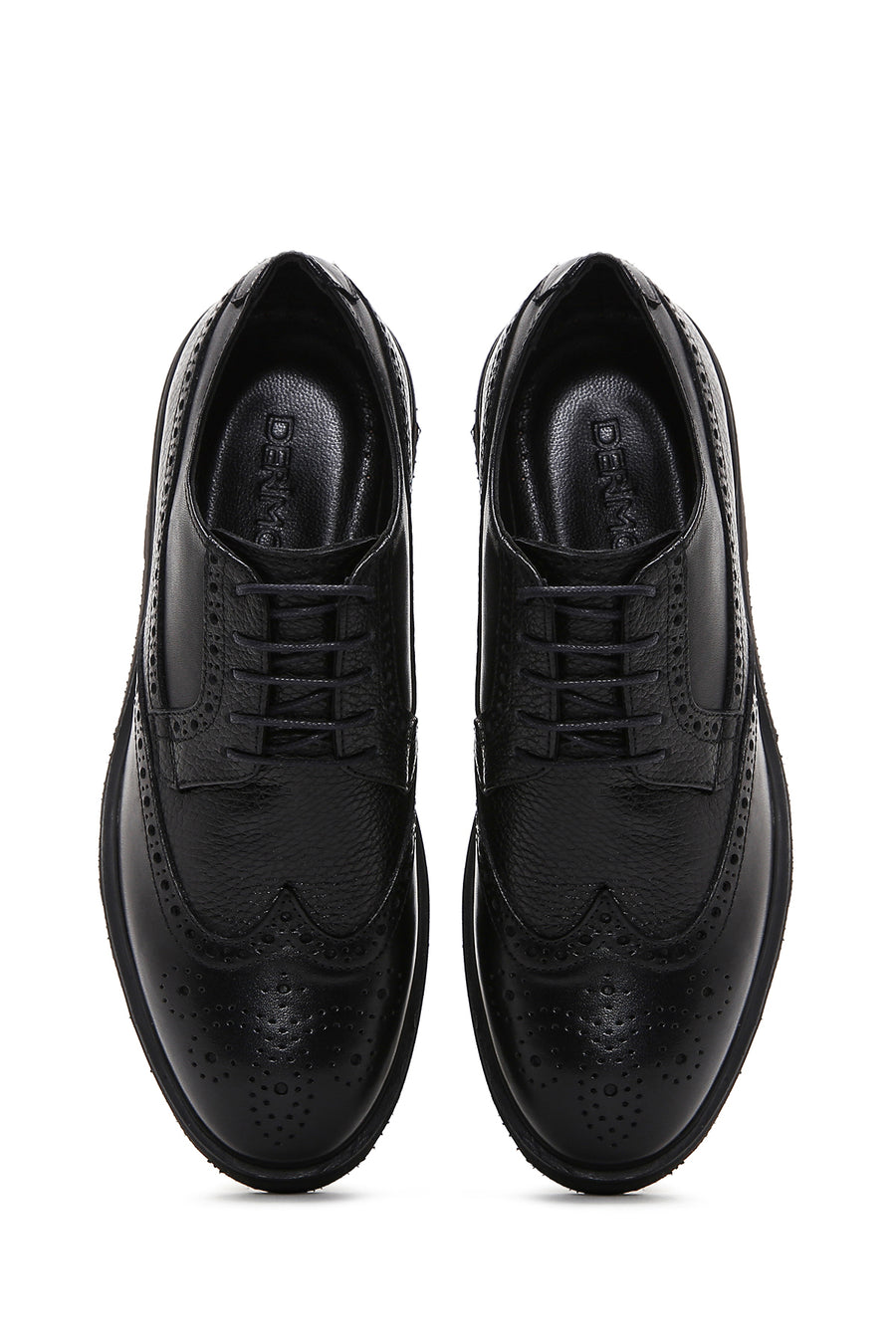 Men's Black Lace Up Leather Casual Shoes