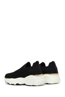 Women's Black Thick Soled Sneaker | Derimod