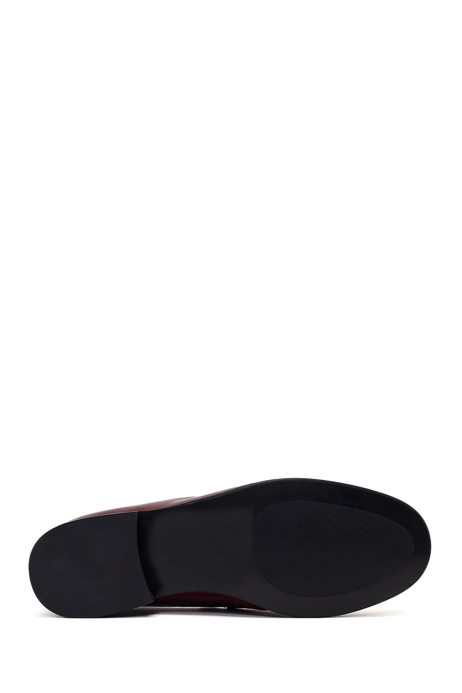 Woman Burgundy Leather Masculine Loafer