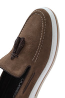 Erkek Vizon Süet Deri Casual Loafer | Derimod