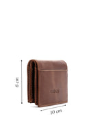 Men's Tan Leather Card Holder | Derimod